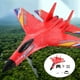 thumbnail image 3 of 2.4G SU-27 RC Planeador de aviones 2 canales con luces LED Modelo al aire libre Juguetes Regalos para adultos Rojo perfke Avión RC de ala fija, 3 of 9