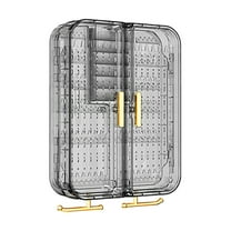 pvdgvd Wall Mounted Jewelry Organizer No Punching Transparent Necklace Storage Hanging Box Cabine Bedroom Earring Ring Decor Display Rack Teen Birthday Gifts