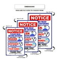 thumbnail image 3 of Please Read Precautions Before Entering For Door Or Window Protect Your Business, Home & Colleagues Aluminum Metal Sign 12"x18", 3 of 5