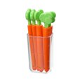 thumbnail image 1 of Clips para sellado de zanahorias, Clip para bolsas de alimentos PP, imanes para refrigerador, zanahorias, con caja de almacenamiento, 5 uds., 1 of 5