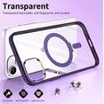 thumbnail image 3 of Compatible with iPhone 14 Plus Case with Invisible Ring Holder Kickstand, Military Grade Matte Slim Phone Cover Magnetic Case Shockproof Protective Case Cover for Women Men Clear, 3 of 8