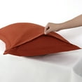 thumbnail image 4 of Unique Bargains 2-Pack Envelope Closure Pillow Sham Queen Rust, 4 of 8