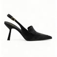 thumbnail image 2 of XYD Women Pointed Toe Slingback Pumps Stiletto Heels Buckled Back Strap Events Dinners Dress Shoes Size 7 Black, 2 of 4