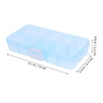 thumbnail image 2 of SOPOTUTU 4Ud Caja Divisora De Almacenamiento Azul Con Transparente Y Compartimentos De Plástico, 2 of 8