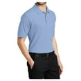 thumbnail image 4 of Yellow Rooster Male Silk Touch Polo Men Extended T-Shirts Light Blue 2XL, 4 of 7