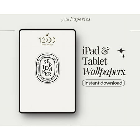 Aesthetic Ipad Wallpapers, 2025 Calendar Minimal Pinterest Aesthetic Tablet Backgrounds Boho, Soft, Clean Wall Art, Modern Wall Decor, 8x12 UNFRAMED