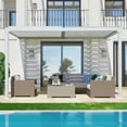 thumbnail image 4 of Aoodor 10 Ft. W x 13 Ft. D Outdoor Louvered Pergola Adjustable Louvered Sloping Roof Wall-Mounted Pergola, 4 of 6