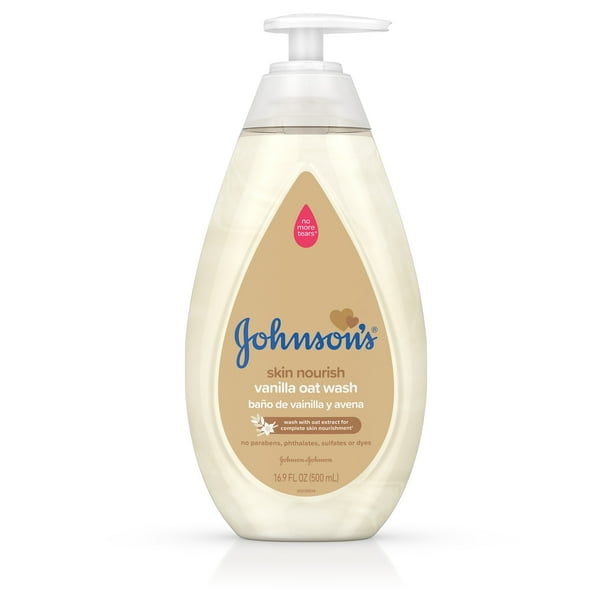 Johnson's Skin Nourish Baby Wash With Vanilla & Oat Extract, 16.9 fl
