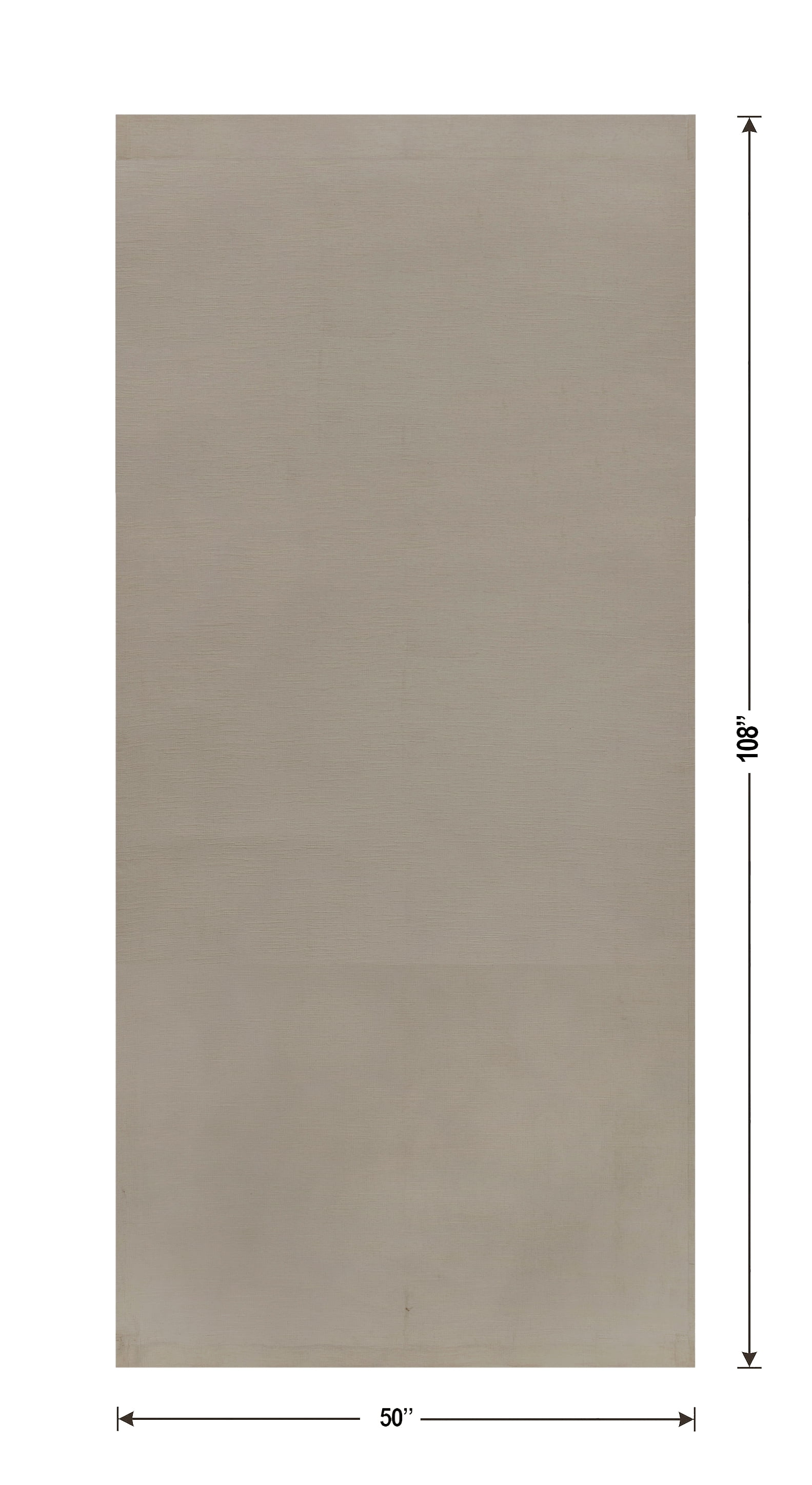 Better Homes & Gardens Textured Solid Chenille Blackout Single Curtain Panel, Grey Bisque, 50"W x 108"L