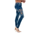 thumbnail image 3 of Bluberry Women's Slim Leg Elizabeth Medium Wash Indigo Denim Size 14, 3 of 3