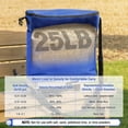 thumbnail image 4 of 25lb Bag Seed Spreader With Waterproof  Rare Baffle And Accurate Gears Handheld Grass Spreaders For Lawns Blue, 4 of 7