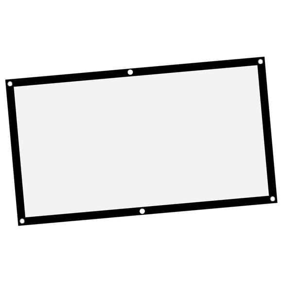 Cortina Del Proyector 16: 9 Pantalla De Proyector Interior Portable Portable Poliéster White Poliéster Película Para Películas Para