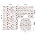 thumbnail image 3 of White Deer Antler Flower Pattern Bathroom Rugs Sets 3 Piece,Toilet Cover Set,Absorbent Non Slip Bathroom Mats Sets with U-Shaped Contour Rug Toilet Rug Set, 3 of 5