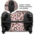 thumbnail image 4 of Highly Elastic Spandex Suitcase Cover Luggage Cover Protector Large Fits 25 to 28 Inch Leopard Pink Prints, 4 of 6
