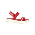 thumbnail image 2 of Women Stripe Elastic Ankle Strap Flatform Sneaker Sandal 18847, 2 of 6