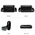 thumbnail image 3 of Bandolera Dasein para mujer, acolchada, de diseño, color negro, 3 of 6