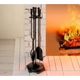 thumbnail image 2 of Fireplace Tools Set 5 Pieces Wrought Iron Fire Tool Set for Outdoor/Indoor Fireplace Accessories Set, 2 of 4