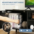 thumbnail image 3 of edx TV Stand for 55-60 inch TV, Mid Century Entertainment Centre, Modern Media Console Table with Storage for Living Room, Black, 3 of 9