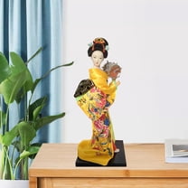 perfk Ethnic Japanese Geisha Dolls 9" Asian Geisha Doll for Shelf Table Decoration G