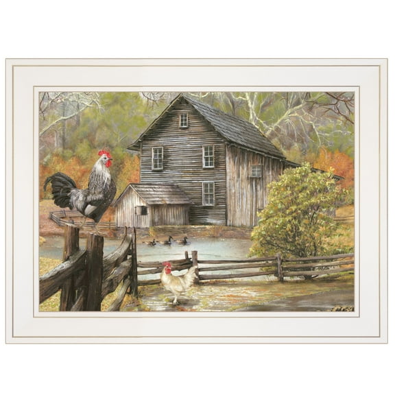 Down on the Farm I  by  Ed Wargo Print Wall Art Wood Multi-Color