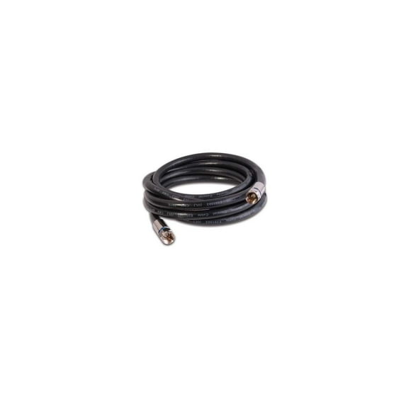 Dbyles Cable 50ft RG6 3000mhz Coaxial Cable F Type Connector 18AWG 75Ohm CL2 Black