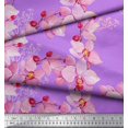 thumbnail image 3 of Soimoi Rayon Fabric Bird & Orchids Flower Fabric Prints By Yard 56 Inch Wide, 3 of 3