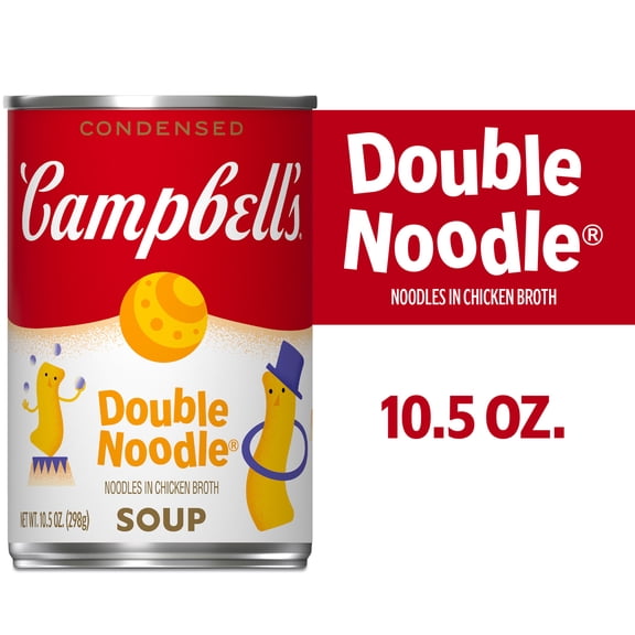 Campbell's Condensed Kids Double Noodle Soup, 10.5 oz Can