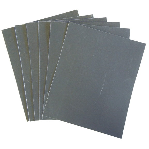 6pc Emory Cloth 9" x 11" 80,120,150 Grit Included
