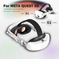 thumbnail image 2 of Head Strap with 8000mAh Battery for Meta Quest 3S, Extend Playtime 18W Fast Charging VR Power, Adjustable Elite Strap Replacement Accessories for Oculus/Meta Quest 3S, 2 of 6