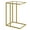 Gold, variant on C Shaped End Side Table Set of 2,Couch Sofa Table for Small Space,Tempered Glass Snack Side Table with Metal Frame for Living Room, Bedroom, Bedside, Modern Style, Gold