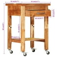 thumbnail image 4 of vidaXL Kitchen Trolley 55x55x89 cm Solid Wood Acacia, 4 of 5