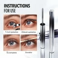 thumbnail image 5 of Tutuviw 2Pcs Steel Pipe Eyelash Mascara Primer,Eyelash Primer Before Mascara,Long-Lasting Curl-Enhancing Mascara,Waterproof Mascara Volume and Length for Women,No Flaking(Black), 5 of 7