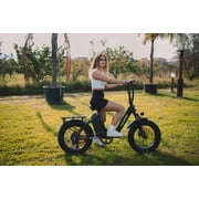 Cyrusher Rumble Electronic Bike for Adult 28,500W E-Bike 48V 18Ah UL2849 22 MPH Max Speed Step-Through Bike for Daily Commute