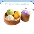 thumbnail image 5 of Mystery Dumpling Squishy Toy, Squishy Dumpling Squeeze Ball, Dumpling Squishy Mystery Box Fidget Toys for Anxiety (Purple), 5 of 7