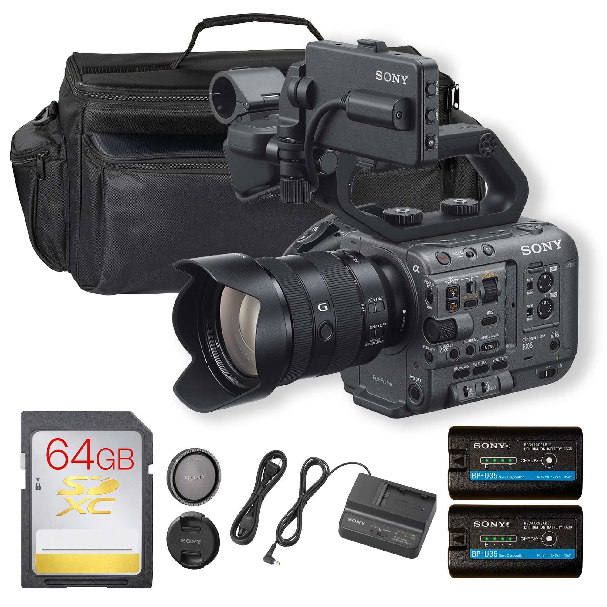 Sony FX3 Full-Frame Cinema Line Camera with FE 24-70mm Lens and