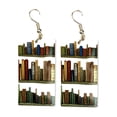 thumbnail image 3 of Fiudx Pendientes de Libro, Elegantes Accesorios para Profesores, Ligeros y de Estilo Literario, Diseño Seguro de Acero Inoxidable, Regalo para Amantes de La Lectura, Perfectos para Amantes de Los Lib, 3 of 7