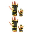 thumbnail image 4 of maskred 2pack/lot Stay Comfortable And Secure With Durable Weight Lifting Gloves Yellow L 2Set, 4 of 6