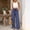 Blue, variant on Endives Women's Wide Leg Pants Casual Striped Baggy Trousers Elastic High Waisted Slacks Drawstring Flowy Palazzo Pants for Women With Pocket Beach Vacation Outfits Red M