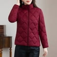 thumbnail image 5 of Zedker Winter Jackets for Women Sherpa Lined Jacket Women Warm Zipper Coat Fleece Jacket,Plus Size RedXXXL, 5 of 9