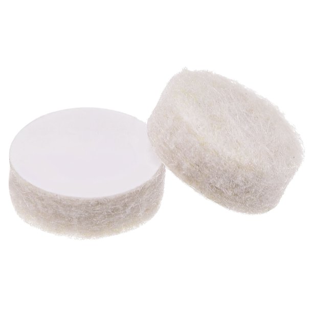 Almohadillas de fieltro para muebles Uxcell de 10 mm de diámetro, autoadhesivas, protector de suelo antiarañazos, 75 almohadillas