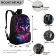 thumbnail image 3 of Jeiento Galaxy Wolf Backpack for Boys Lightweight Bookbag and Lunch Box Set Large Capacity School Bag with Lunchbag Pencil Case 2nd Grade Kindergarten Book Bag 3 in 1 Travel Daypack, 3 of 7