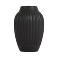 thumbnail image 4 of Better Homes & Gardens 7.5" Ribbed Matte Black Ceramic Curved Vase, 4 of 11