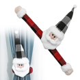 thumbnail image 1 of Rideau de Décoration de Noël Rideau Bonhomme de Neige Attaches Porte-Rideaux de Noël Design en Boucle pour Décoration d'Hiver Fixations de Rideau de Noël pour Décoration Intérieure Rideaux en Polyester, 1 of 9