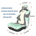 thumbnail image 3 of Wukai Cute Raccoon Full Set Car Seat Covers with Soft Padding Universal Auto Front Seats Protector and Cushion Mat, 3 of 5