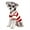 Red, variant on Pet Dog PoloShirt Pullover ShortTees Small Dog Roll-Neck Collar Stripe T-shirt