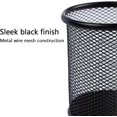 thumbnail image 2 of 4 paquetes de portalápices de malla de alambre, portalápices de metal, estuche organizador de bolígrafos de escritorio, tarro de lápices, negro, Compatible con Office Home (negro) Kuyhfg Bienvenido a Kuyhfg, 2 of 5