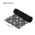 thumbnail image 2 of Unique Bargains Lace Ribbon 10 Yards 7 Inch Lace Flower Trim for Craft Headbands Wedding Black, 2 of 5