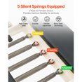 thumbnail image 2 of KFFKFF Foldable Pilates Reformer Machine, Reformer Set with  Sitting Box, Pilates Bed with Dual Resistance- Spring & Cord, for Advanced Users & Beginners, Up to 400 LBS, 2 of 9