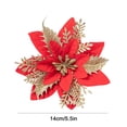 thumbnail image 3 of Decoraciones Flores Brillantes 12 Piezas 14 Cm Con Clips para Escaleras Ventanas Chimeneas, 3 of 9