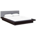 thumbnail image 3 of Modway Freja Queen Fabric Platform Bed in Cappuccino Gray, 3 of 7
